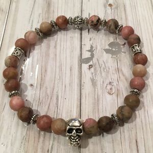 New Handmade Matte Rhodonite Bracelet
